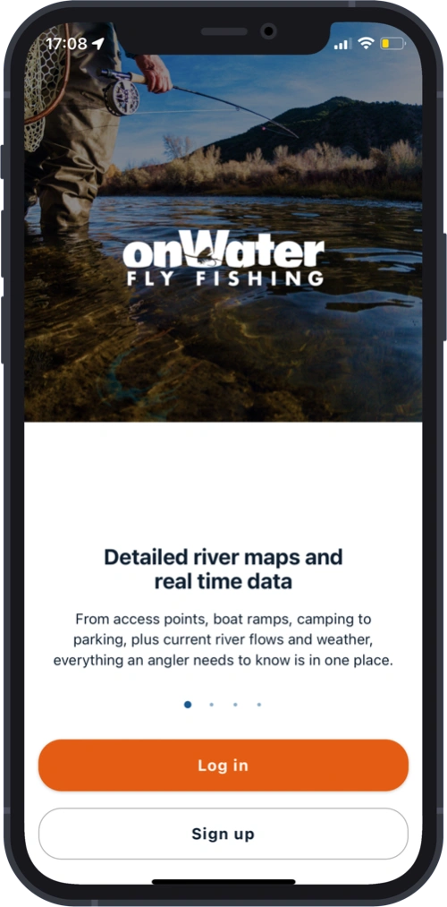 OnWater app mobile landing page