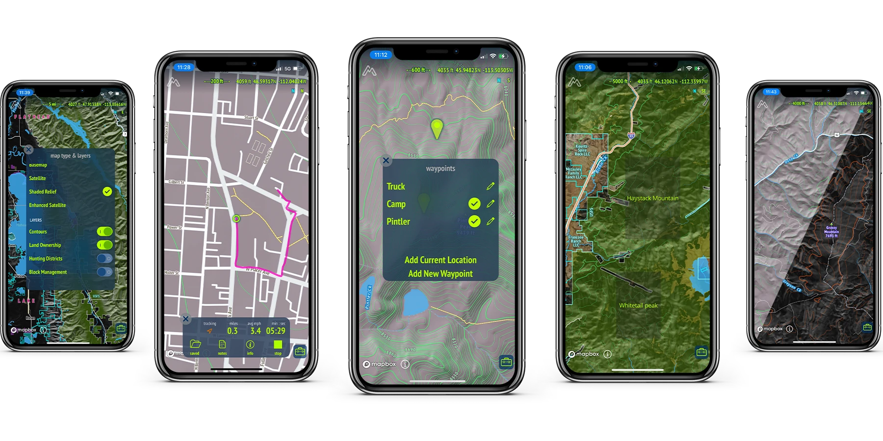 MaptureNav mobile app features