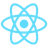 React development stack logo