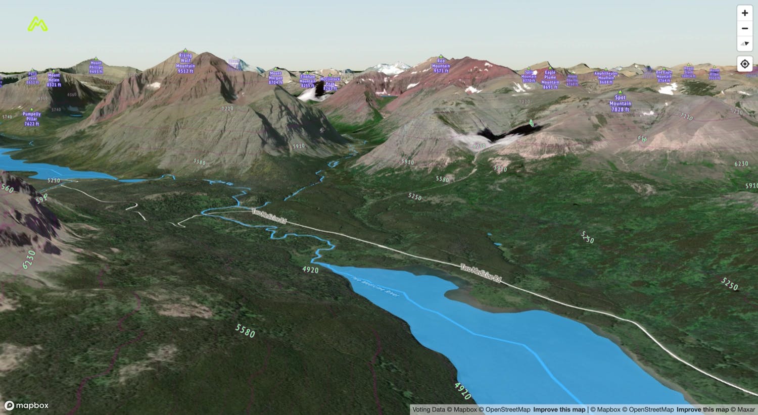 mapturenav web app 3D maps view